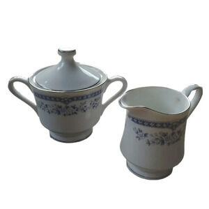 "Le Marquis"  Fine China Creamer/Sugar with Lid